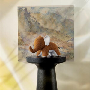 ZÜNY x KVADRAT Collection - Buchstütze 1kg - Elefant Razzle Dazzle braun / tan