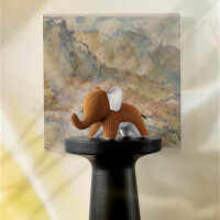 ZÜNY x KVADRAT Collection - Buchstütze 1kg - Elefant Razzle Dazzle braun / tan