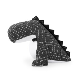 ZÜNY x KVADRAT Collection - Buchstütze 1kg - Dinosaurier K-Grid dunkelgrau / dark-grey