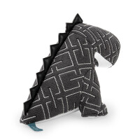 ZÜNY x KVADRAT Collection - Buchstütze 1kg - Dinosaurier K-Grid dunkelgrau / dark-grey