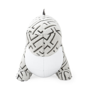 ZÜNY x KVADRAT Collection - Buchstütze 1kg - Dinosaurier K-Grid weiß