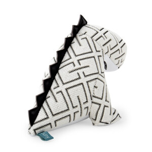 ZÜNY x KVADRAT Collection - Buchstütze 1kg - Dinosaurier K-Grid weiß