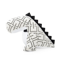 ZÜNY x KVADRAT Collection - Buchstütze 1kg - Dinosaurier K-Grid weiß