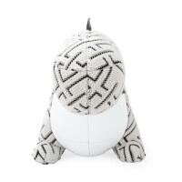 ZÜNY x KVADRAT Collection - Buchstütze 1kg - Dinosaurier K-Grid weiß