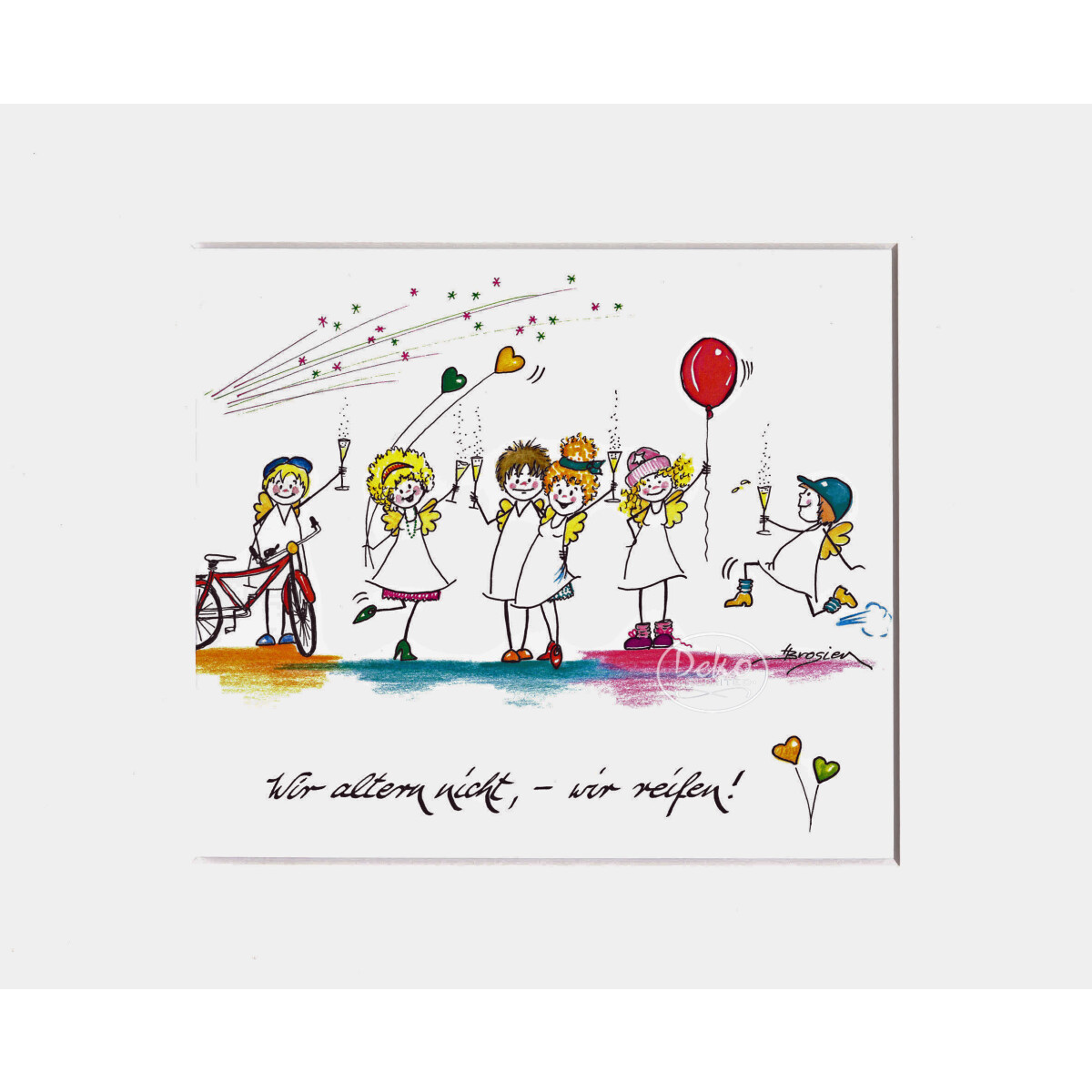 Passepartout-Bild 24 x 30cm - Heidemarie Brosien - Wir...