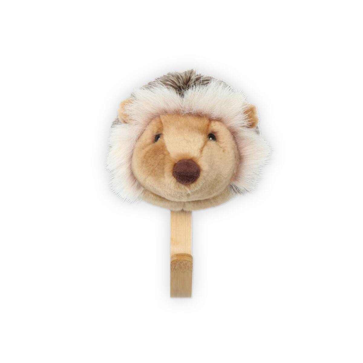 WILD & SOFT - Kleiderhaken mit Plüschkopf - IGEL...