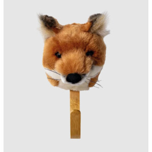 WILD & SOFT - Kleiderhaken mit Plüschkopf - FUCHS / FOX