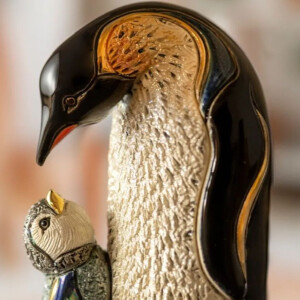 DE ROSA Coll. - Penguin with baby / Pinguin mit Baby - FAMILIES Collection