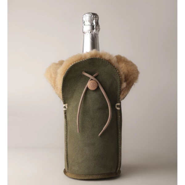 KYWIE Amsterdam - Flaschenkühler - Champagner Cooler - Wildleder olive