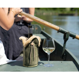 KYWIE Amsterdam - Flaschenkühler - Champagner Cooler - Wildleder olive
