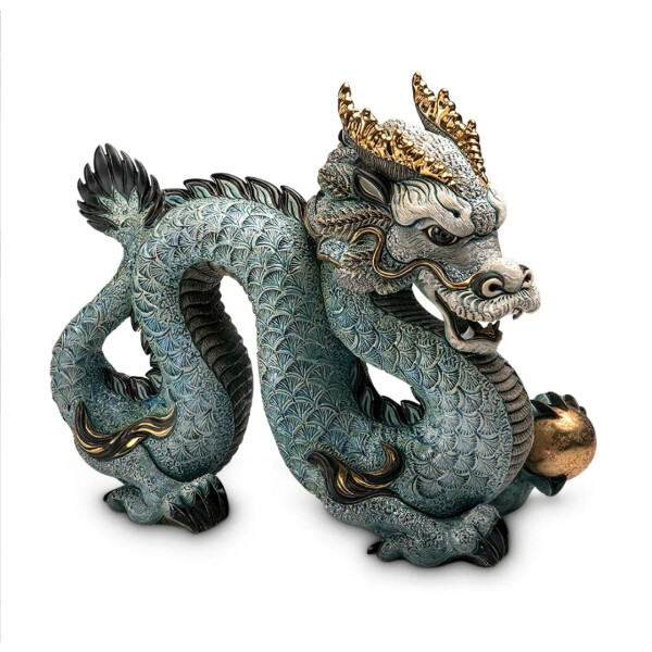 DE ROSA Coll. - Chinesischer blauer Drache / Chinese dragon blue XL Gallery Coll. limited Edition