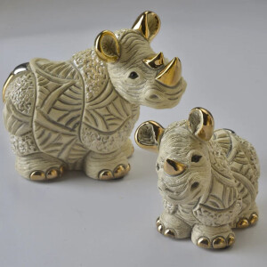 DE ROSA Coll. - White Rhino / Weißes Nashorn - FAMILIES Collection
