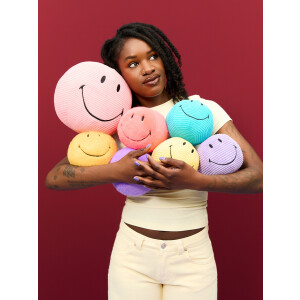 Bon Ton Toys - Plüschtier / Stofftier - The Smileys - ECO Corduroy / Cord "Dark purple" - 13cm