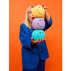 Bon Ton Toys - Plüschtier / Stofftier - The Smileys - ECO Corduroy / Cord "Teal" - 13cm