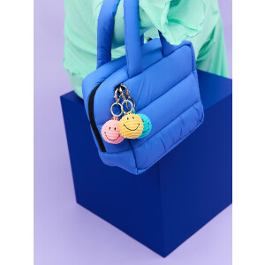 Bon Ton Toys - Schlüsselanhänger / Handtasachencharm - The Smileys - ECO Corduroy / Cord "Teal" - 4,5cm