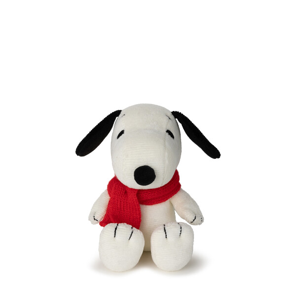 Bon Ton Toys - Plüschtier / Stofftier - The Peanuts - Snoopy with scarf / Snoopy mit Schal 17cm