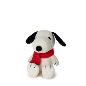 Bon Ton Toys - Plüschtier / Stofftier - The Peanuts - Snoopy with scarf / Snoopy mit Schal 17cm