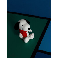 Bon Ton Toys - Plüschtier / Stofftier - The Peanuts - Snoopy with scarf / Snoopy mit Schal 17cm