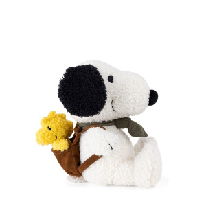 Bon Ton Toys - Plüschtier / Stofftier - The Peanuts - Snoopy with Woodstock in backpack / Snoopy mit Woodstock im Rucksack 20cm