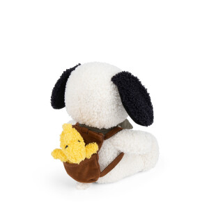 Bon Ton Toys - Plüschtier / Stofftier - The Peanuts - Snoopy with Woodstock in backpack / Snoopy mit Woodstock im Rucksack 20cm