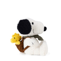 Bon Ton Toys - Plüschtier / Stofftier - The Peanuts - Snoopy with Woodstock in backpack / Snoopy mit Woodstock im Rucksack 20cm