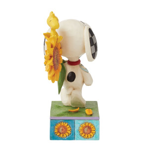 PEANUTS by Jim Shore - SNOOPY & WOODSTOCK sunflower