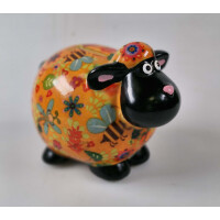 POMME PIDOU PETITES exklusive Mini-Spardosen  - Schaf Giselle - orange