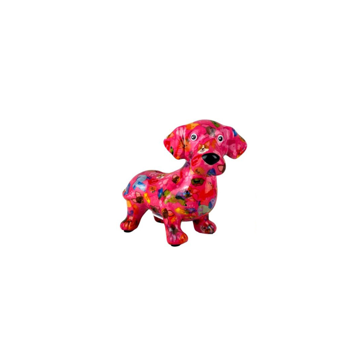 Spardose POMME PIDOU - Dackel Dennis - pink / Hunde