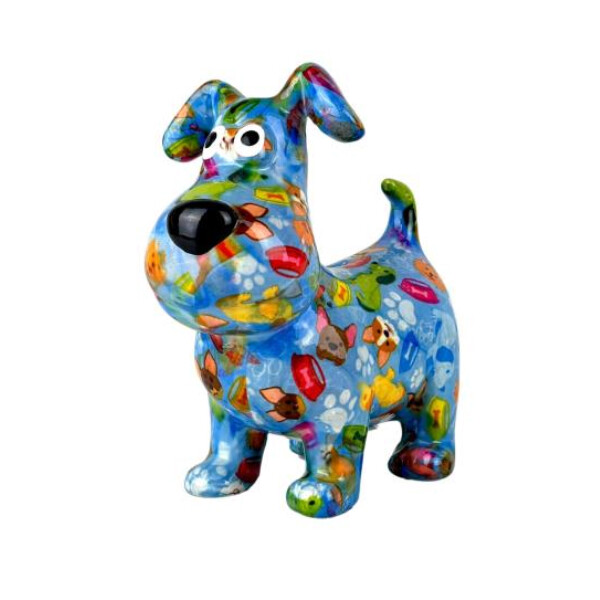 Spardose POMME PIDOU - Hund Hugo - blau / Hunde