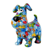 Spardose POMME PIDOU - Hund Hugo - blau / Hunde