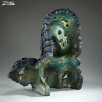 EDGE SCULPTURE - Mountain Gorilla Büste schwarz