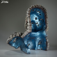 EDGE SCULPTURE - Mountain Gorilla Büste weiß