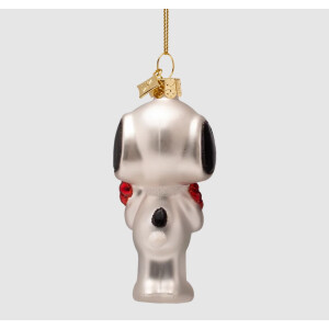 Vondels - Christbaumschmuck aus Glas - PEANUTS / Snoopy with flowers / Snoopy mit Blumen 9cm