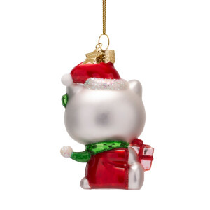 Vondels - Christbaumschmuck aus Glas - Hello Kitty with gifts - Hello Kitty mit Geschenken 9,5cm