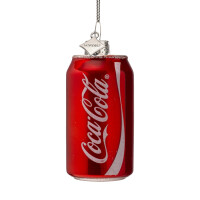 Vondels - Christbaumschmuck aus Glas - COCA COLA / classic can red / Coladose rot 8cm