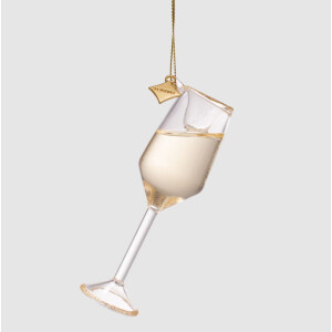 Vondels - Christbaumschmuck aus Glas - Champagne glas classic / Champagnerglas 11,5cm