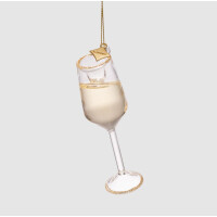 Vondels - Christbaumschmuck aus Glas - Champagne glas classic / Champagnerglas 11,5cm