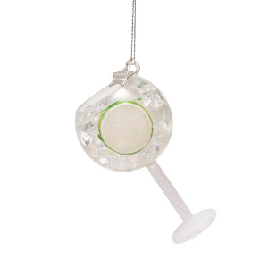 Vondels - Christbaumschmuck aus Glas - Gin Tonic glas 9cm