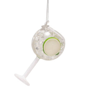 Vondels - Christbaumschmuck aus Glas - Gin Tonic glas 9cm