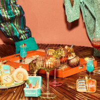 Vondels - Christbaumschmuck aus Glas - Blue Lagoon Cocktail 12,5cm