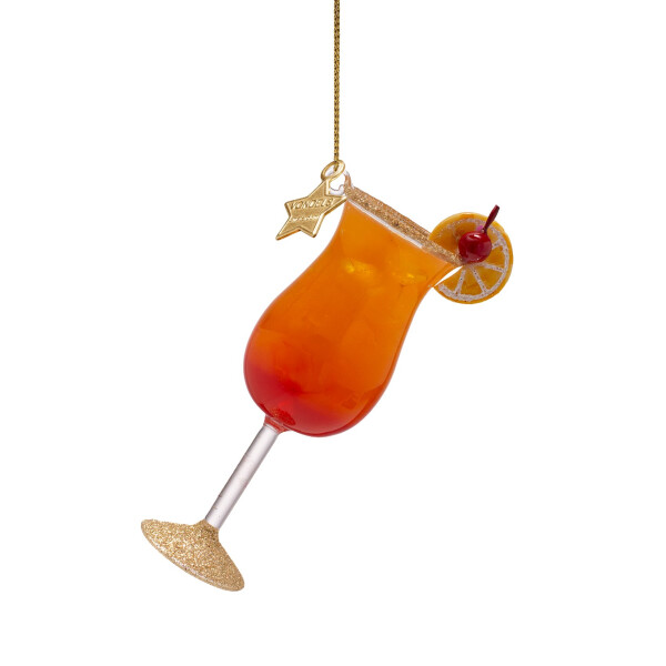 Vondels - Christbaumschmuck aus Glas - Sex on the beach Cocktail 10,5cm
