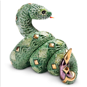 DE ROSA Coll. - Green snake / Grüne Viper / Schlange - FAMILIES Collection