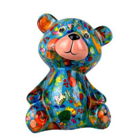 Spardose POMME PIDOU - Teddy Toto - blau / Wildnis