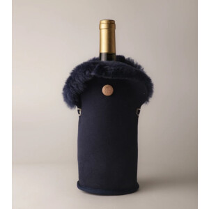 KYWIE Amsterdam - Flaschenkühler - Cooler - TULIP Navy blue Wildleder