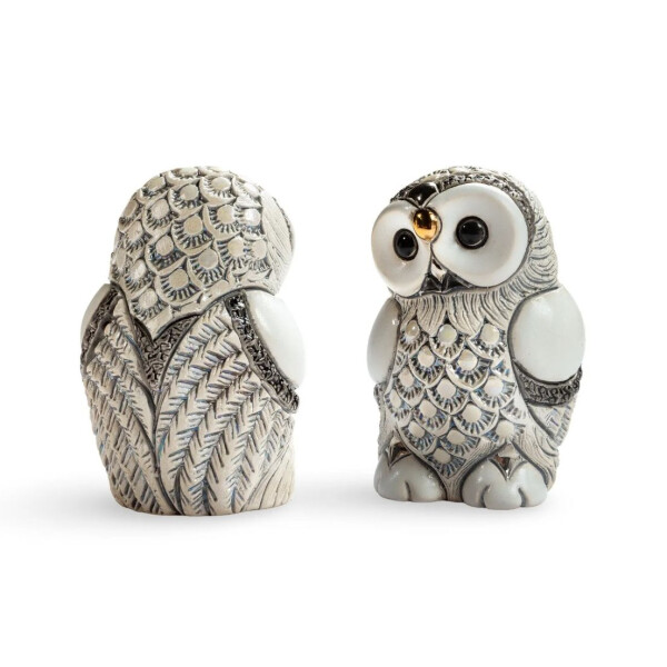 DE ROSA Coll. - Great white owl baby / Große weiße Eule Baby - BABY FAMILIES Collection