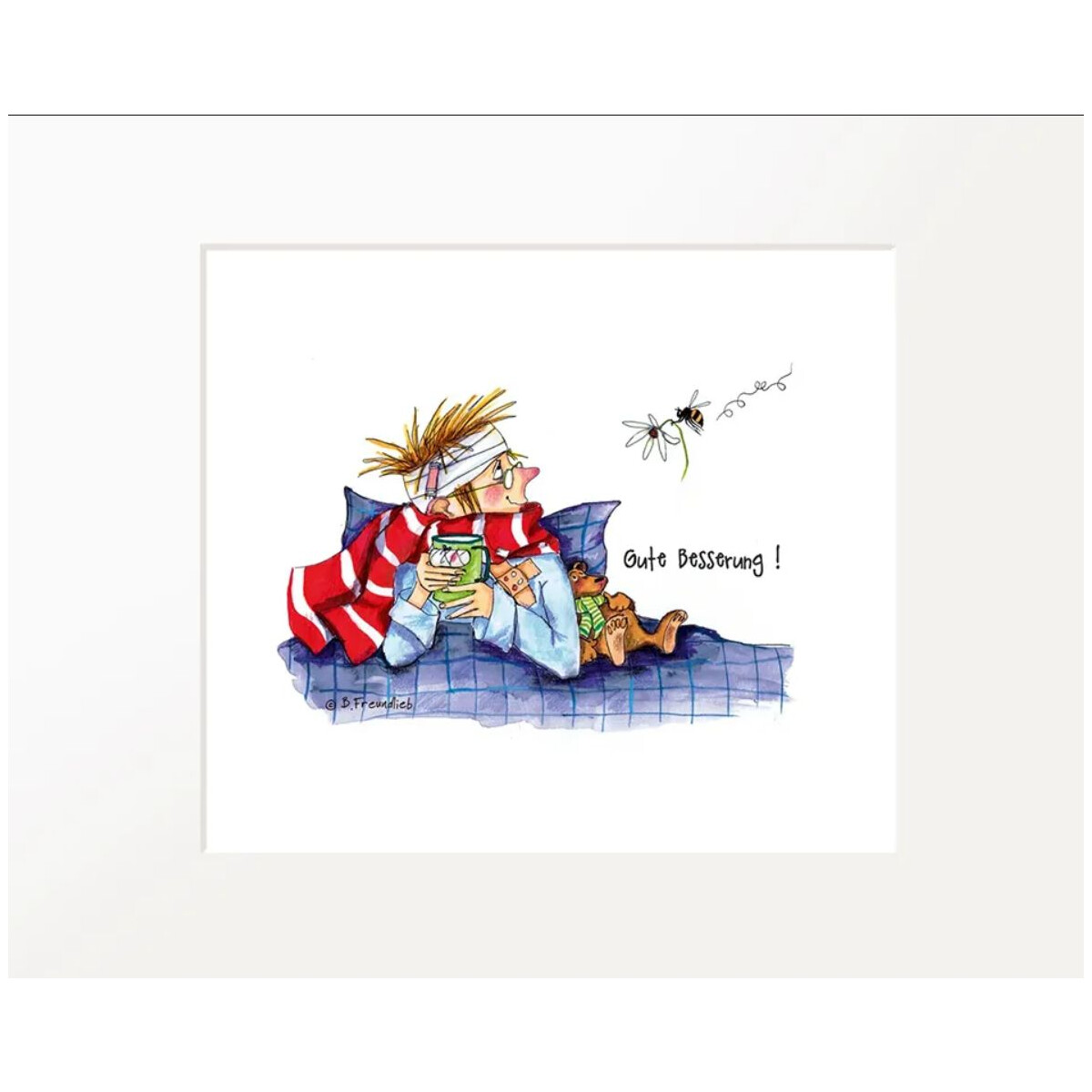 Passepartout-Bild 24 x 30cm - Barbara Freundlieb - Gute...