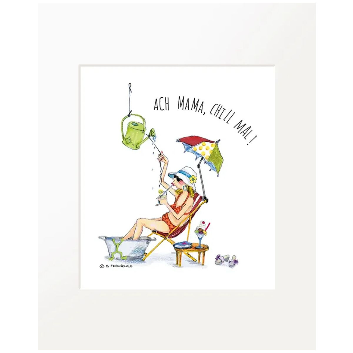 Passepartout-Bild 24 x 30cm - Barbara Freundlieb - Ach...