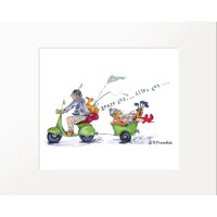 Passepartout-Bild 24 x 30cm - Barbara Freundlieb - Rente gut ... alles gut ...