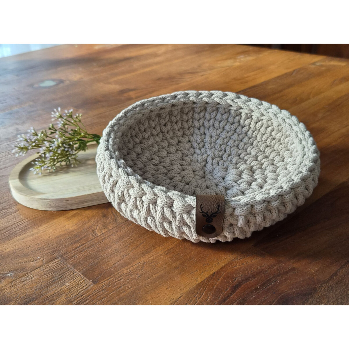 Schwarzwald Maschen - Häkelschale rund - 21 x 5cm -...