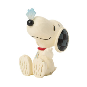 PEANUTS by Jim Shore - SNOOPY WITH SNOWFLAKE ON NOSE mini